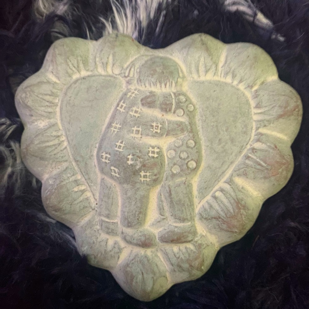 Isabel Bloom heart sculpture.  Artist signed.  Vintage.